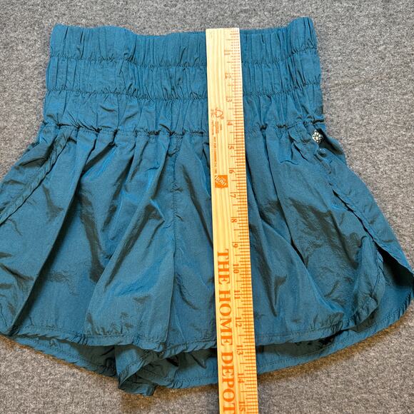 Free People FP‎ Movement Shorts Athletic Sz S Green Teal "The Way Home" - Picture 5 of 9